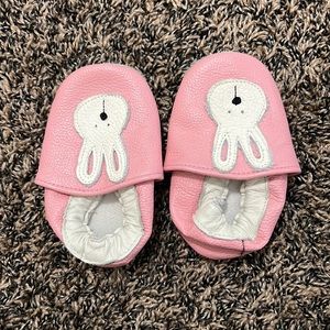 Bunny baby girl moccasins